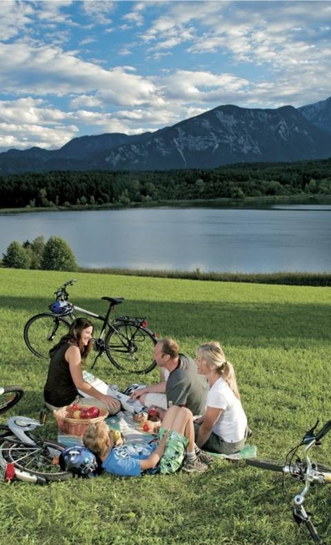 Turnersee Radfahren mit der Familie