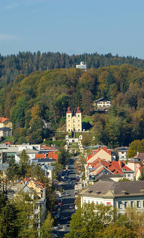 Klagenfurt Kreuzbergl mit Kreuzberglkirche