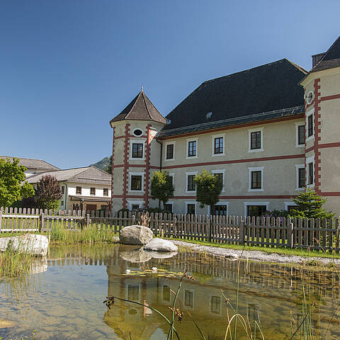 Lurnfeld Mit dem Schloss Drauhofen in der Nationalpark-Region Hohe Tauern