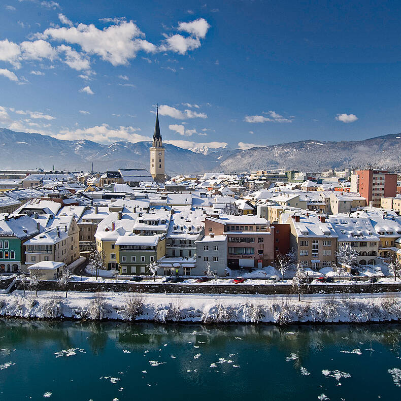 Villach im Schnee