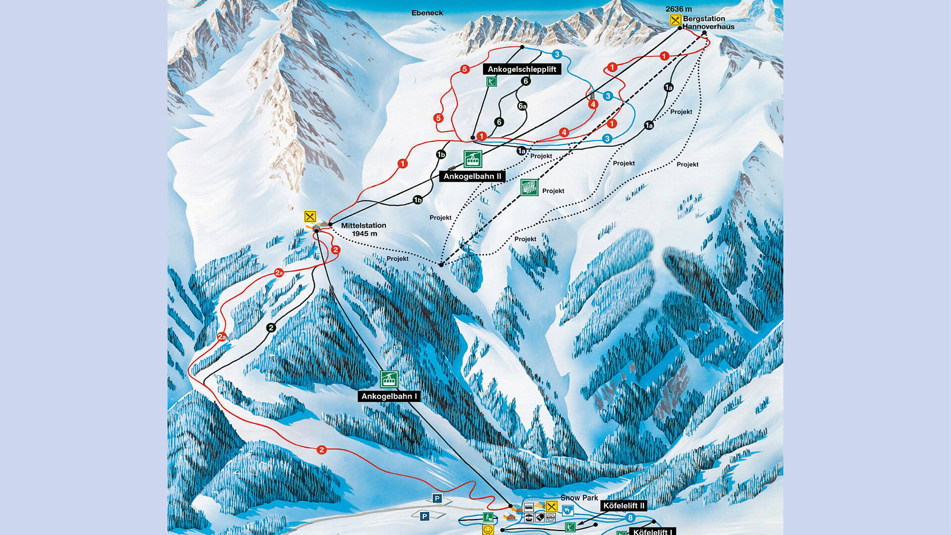 Skigebiete 2017 2018 Panoramakarten 3 AnkogelMallnitz