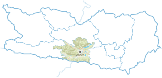 Region Villach map
